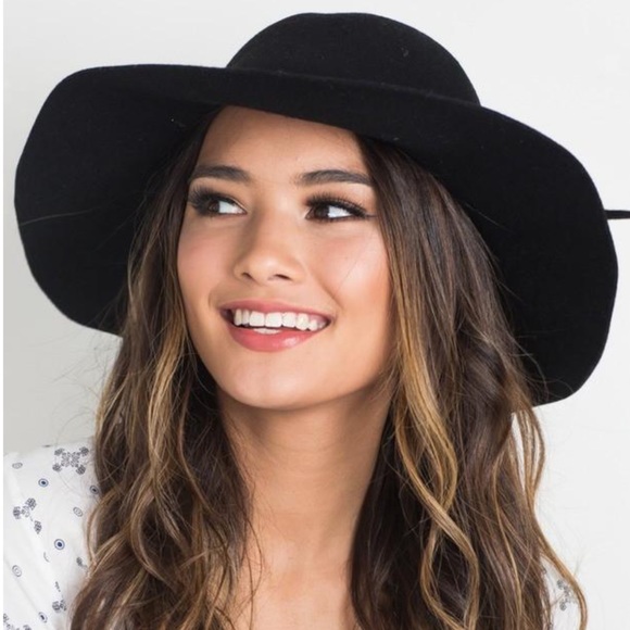 Packable Boho Floppy Hat-Black - Picture 8 of 8